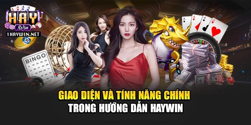 Giao diện và tính năng chính trong hướng dẫn Haywin